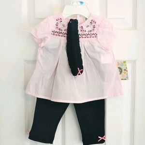 3 Piece Little Me Pink Outfit